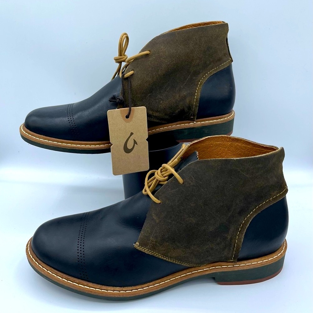 OluKai Two-Tone Leather Chukka Boots - Picture 10 of 16